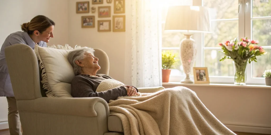A caregiver hired to provide 24/7 in-home care for an elderly parent.
