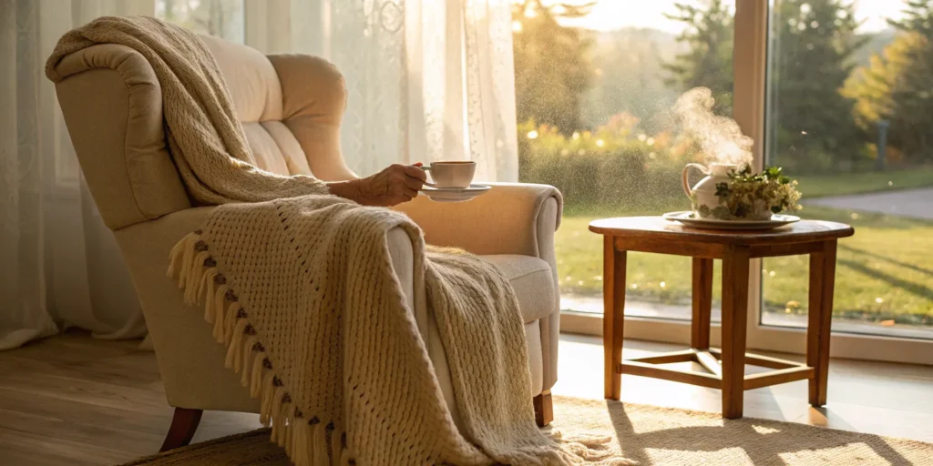 A comfortable and safe home environment for 24/7 live-in home care.